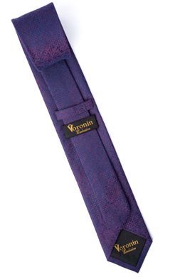 Краватка, V6004 бордовий з синім, 6см