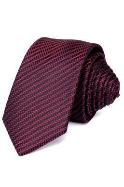 Краватка, V6004 бордовий з т/синім, 6см
