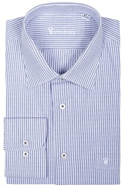 Рубашка мужская классическая VK-345 (серый), 42, (170-176) S