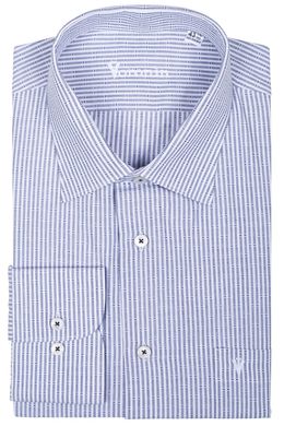 Рубашка мужская классическая VK-345 (серый), 42, (170-176) S