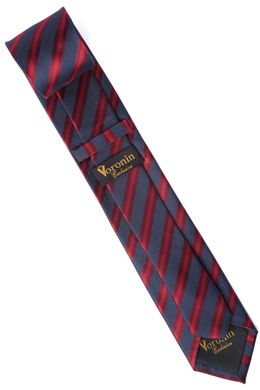 Краватка, V6004 червоний з синім, 7см