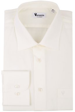 Рубашка мужская классическая VK — 345N (кремовый), 42, (170-176) S