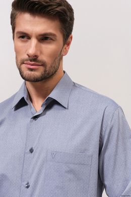 Рубашка мужская классическая VK-345N (серый), 46, (176-182) M