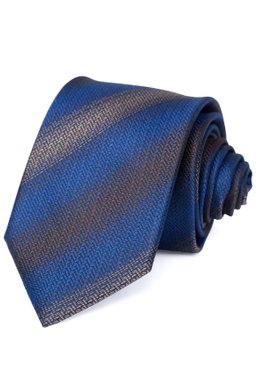 Краватка, V6004 брунатний з синім, 7см