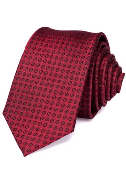 Краватка, V6004 червоний, 6см