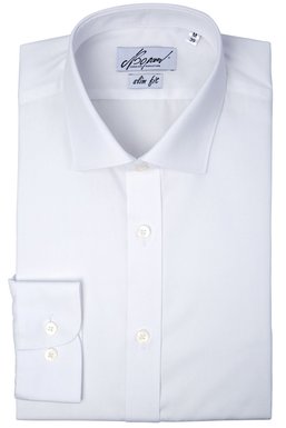 Рубашка мужская классическая VK-187N (белый), 43, (170-176) S