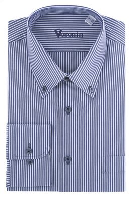 Рубашка мужская классическая VK-350 (т/синий), 39, (182-188) L