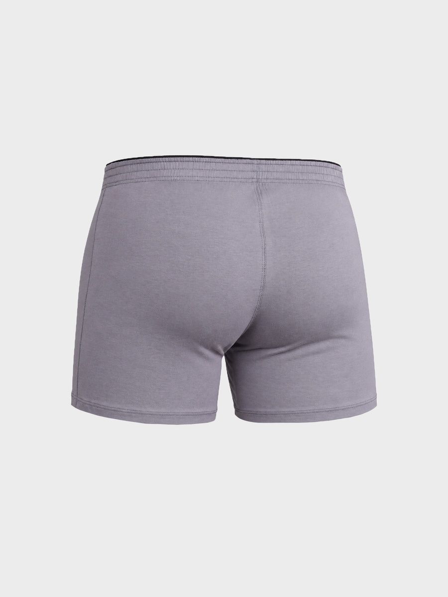 Труси боксери-шорти сірі, М (88-92)