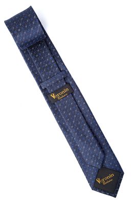 Краватка, V6004 синій з сірим, 7см