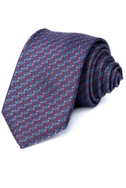 Краватка, V6004 червоний з синім, 6см