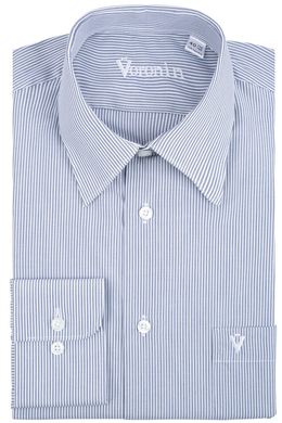 Рубашка мужская классическая VK-244 (св/серый), 38, (176-182) M