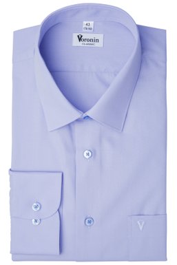 Рубашка мужская классическая VK-345N (св/фиолетовый), 41, (182-188) L