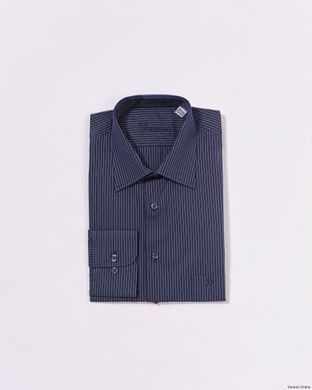 Рубашка мужская классическая VK-345 (т/синий), 38, (170-176) S