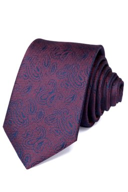 Краватка, V6004 бордовий, 6см