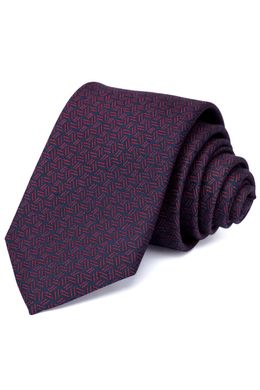 Краватка, М6004 бордовий з синім, 7см