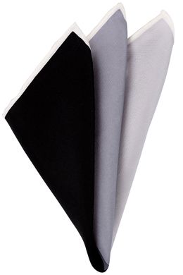 Декоративный платочек, 8441-3, серый, 31х31 см