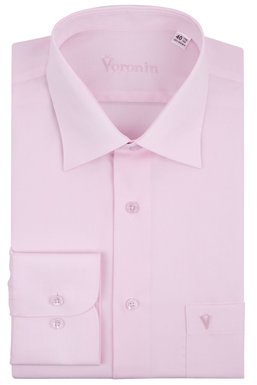 Рубашка мужская классическая VK-345 (св/розовый), 40, (176-182) M