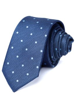 Краватка, V6002 синій з блакитним, 7см
