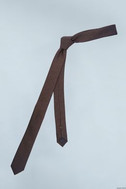 Галстук, V6004 коричневый, 5 см
