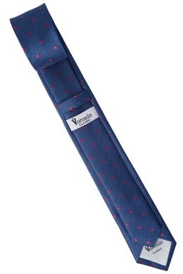 Краватка, V6002 т/синій з червоним, 7см
