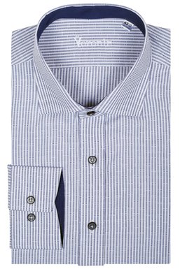 Рубашка мужская классическая VK-400 (серый), 41, (182-188) L