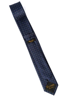 Краватка, V6004 т/синій з рожевим, 7см