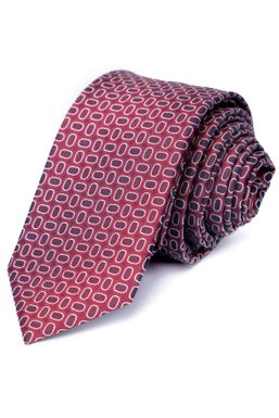 Краватка, V6002 бордовий, 6см