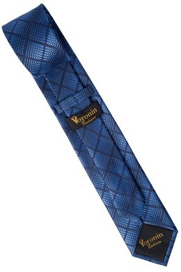Краватка, V6004 синій з блакитним, 7см