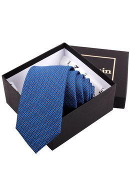 Краватка V8 300 (синiй), 6 см