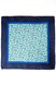 Декоративный платочек, 8450-1, синий с зеленым, 31х31