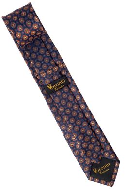 Краватка, V6004 синій з рожевим, 7см