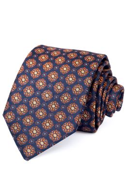 Краватка, V6004 синій з рожевим, 7см