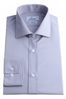 Рубашка мужская классическая VK-187 (серый), 39, (176-182) M