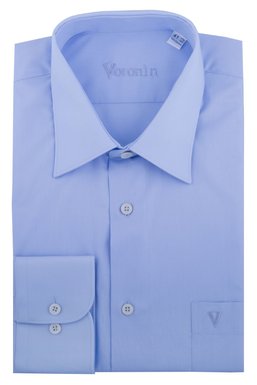 Рубашка мужская классическая VK - 145 (голубой), 39, (176-182) M