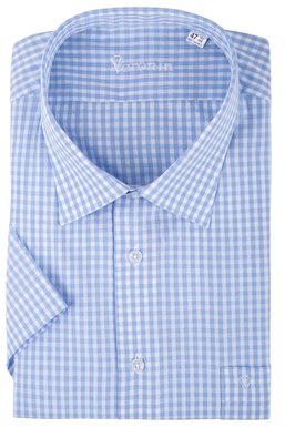 Рубашка мужская классическая VK-345К (голубо-белый), 50, (182-188) L
