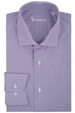Рубашка мужская классическая VK-187-345 (т/сиреневый), 38, (176-182) M