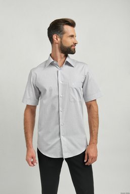 Рубашка мужская классическая VK — 145К/м (св/серый), 38, (176-182) M
