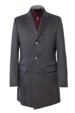 Пальто, Лео1Т серый, 100, (178-188) L, 88