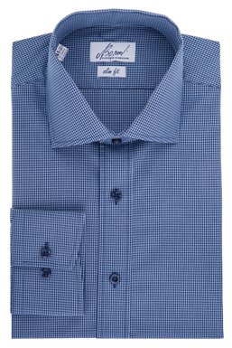 Рубашка мужская классическая VK-187 (синий), 37, (176-182) M