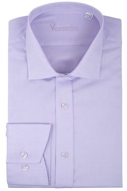 Рубашка мужская классическая VK-187 (сиреневый), 39, (176-182) M