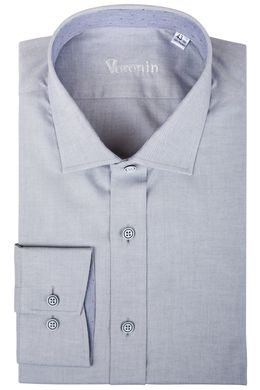 Рубашка мужская классическая VK-400SF (серый), 39, (176-182) M