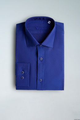 Сорочка мужская классическая VK-187N (синий), 37, (170-176) S
