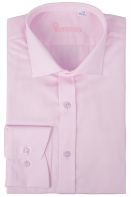 Рубашка мужская классическая VK-187 (св/розовый), 42, (176-182) M