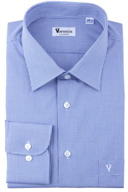 Рубашка мужская классическая VK-345 (синий), 39, (182-188) L