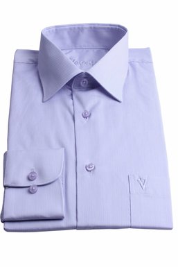 Рубашка мужская классическая VK-345 (св/сиреневый), 38, (176-182) M
