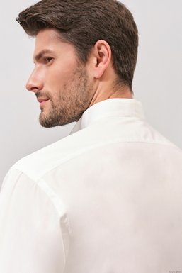 Рубашка мужская классическая VK-201 SLIM FIT (белый), 44, (170-176) S