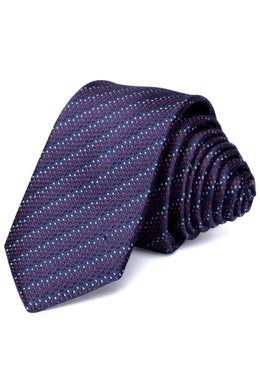 Краватка, V6004 бордовий з синім, 6см