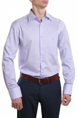 Рубашка мужская классическая VK-345 (сиреневый), 38, (170-176) S