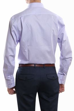 Рубашка мужская классическая VK-345 (сиреневый), 38, (170-176) S