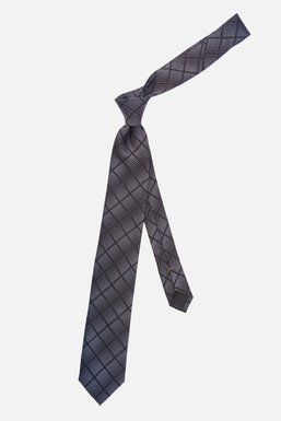 Краватка, V6004 чорний з сірим, 7см
